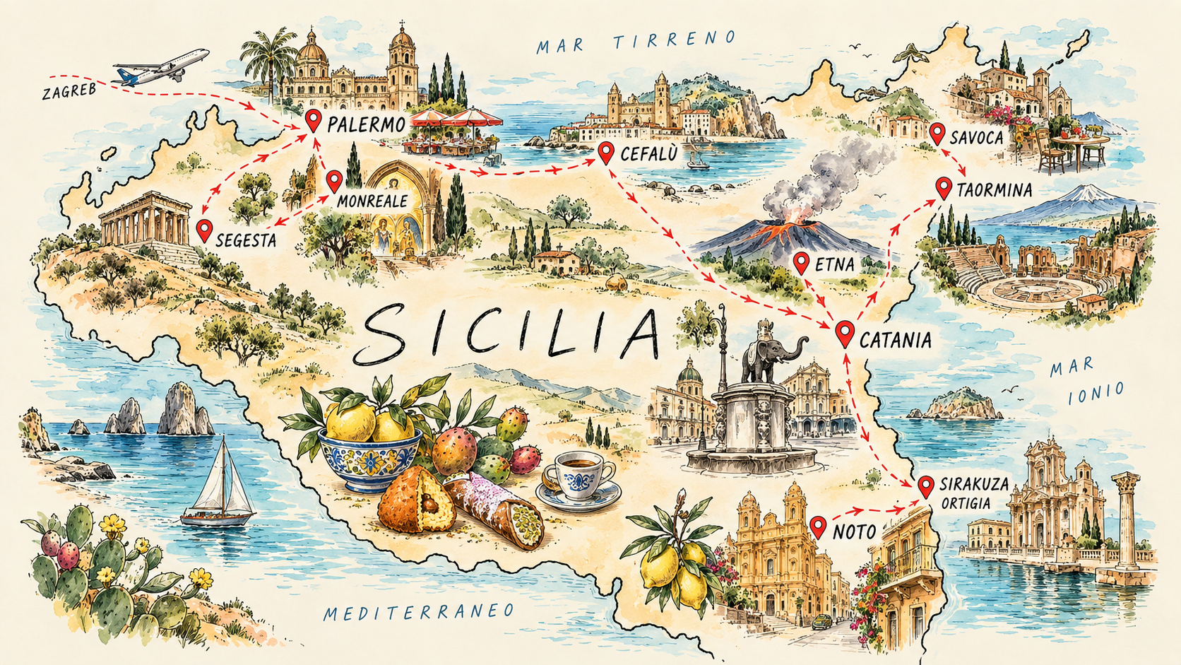 sicilija mapa